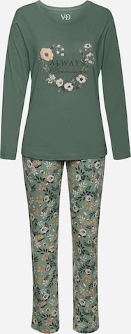 LASCANA Pyjama in Grün: Vorderseite