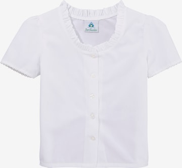Isar-Trachten Blouse in White: front