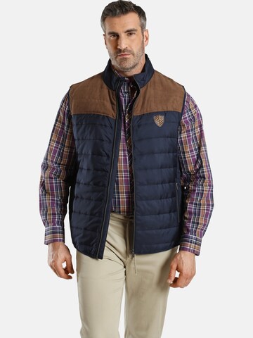 Charles Colby Bodywarmer 'Sir Ernes' in Blauw: voorkant