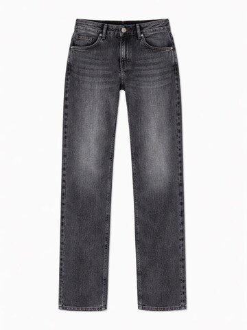 IT'S BASIC Regular Jeans 'Straight Low Rise Jeans' in Grijs: voorkant