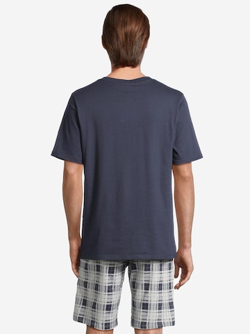 SCHIESSER Pyjama kurz 'Night & Home' in Grau: Vorderseite