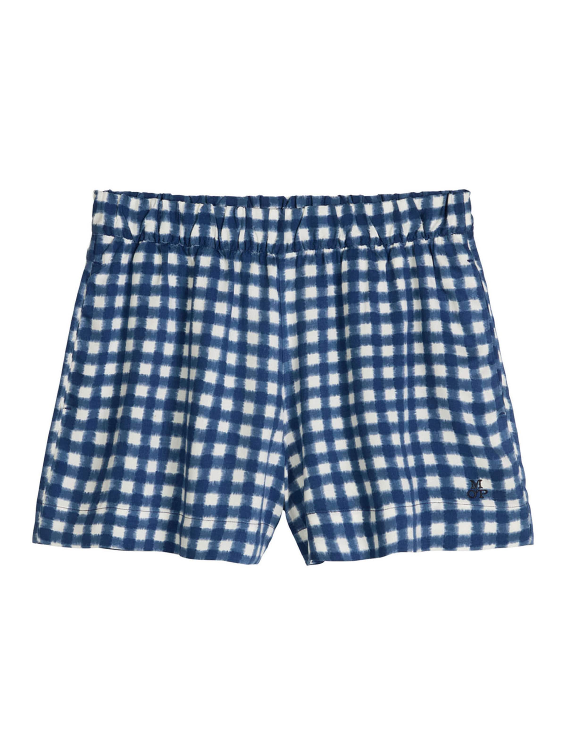 Marc O'Polo Pyjamashorts ' Mix N Match ' in Blau: Vorderseite