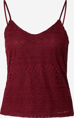 Haut 'ONLFILICIA' ONLY en rouge : devant