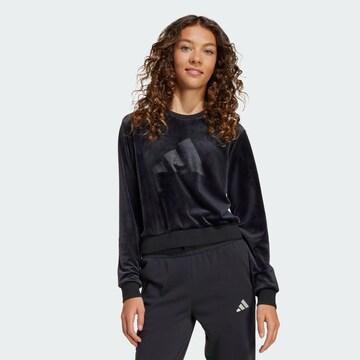 ADIDAS SPORTSWEAR - Camiseta deportiva en negro: frente