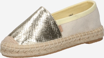 ONLY Espadrilky 'EVA' - zlatá / šedá, Produkt