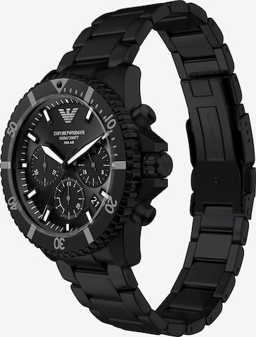 Emporio Armani Analoguhr in Schwarz: Vorderseite