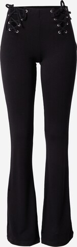 Tally Weijl Flared Pants in Black: front