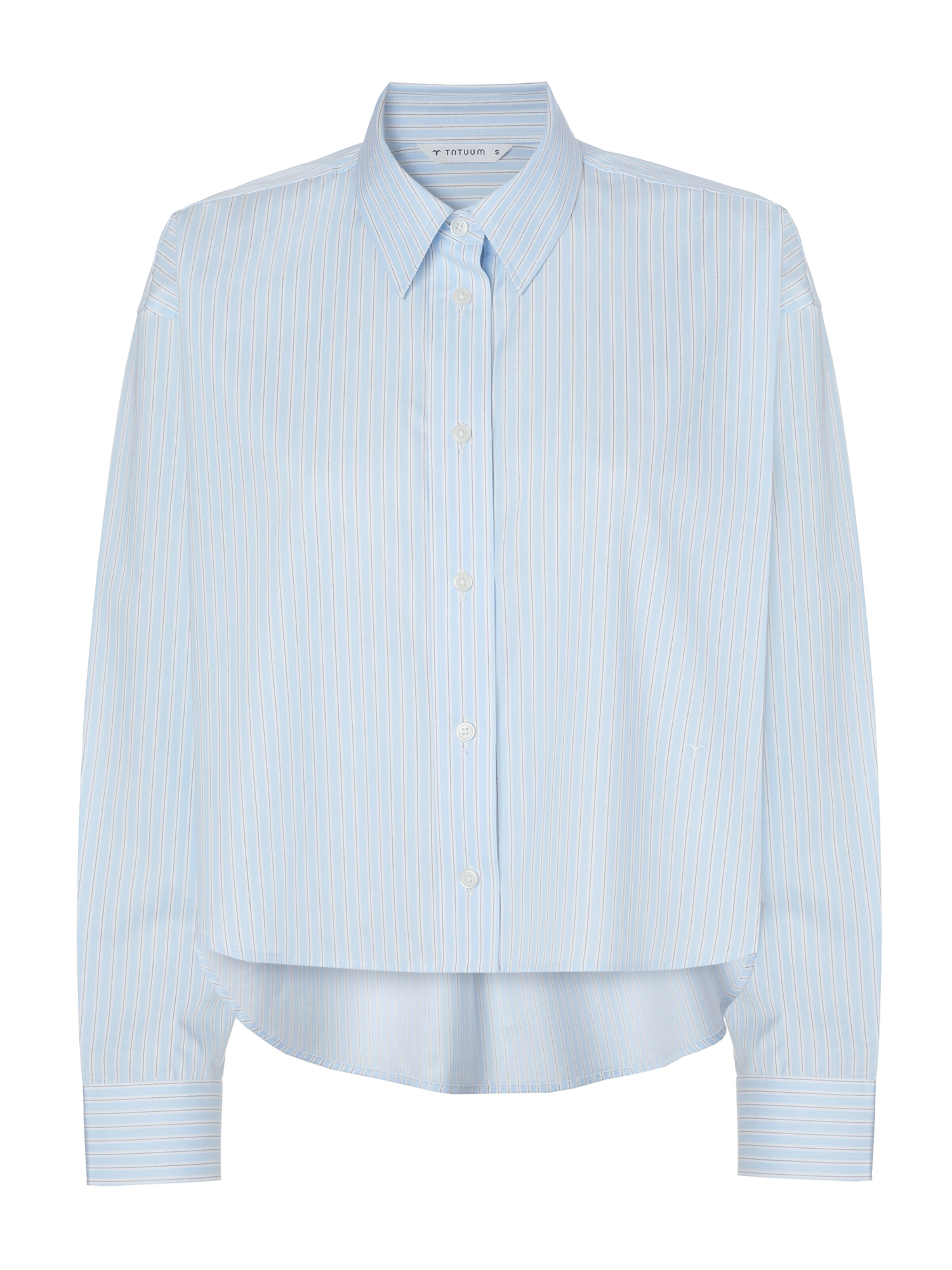TATUUM - Camisa em azul: frente