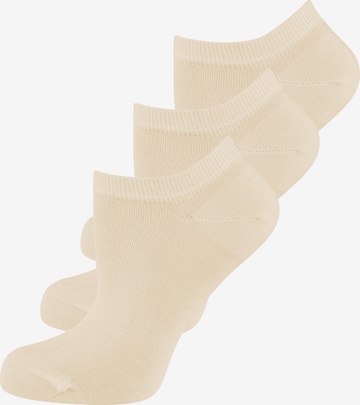 ELBEO Ankle Socks ' 3er-Pack Organic Cotton ' in Beige: front