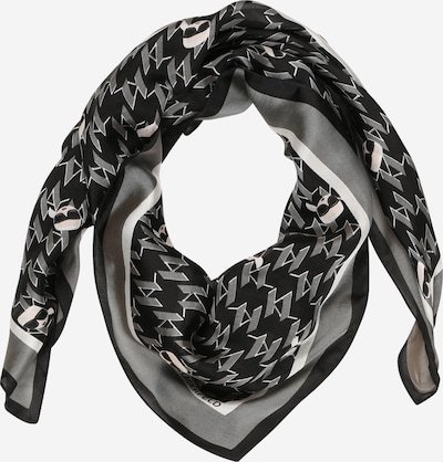 Karl Lagerfeld Schal in grau / schwarz / weiß, Produktansicht