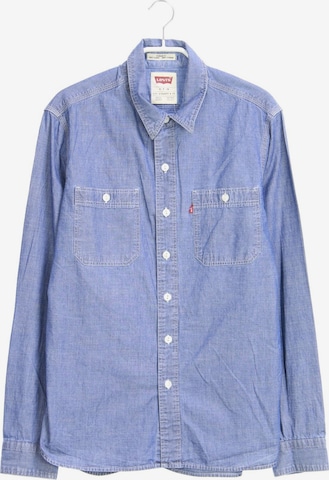 LEVI'S Button Up Shirt in S in Blue: front