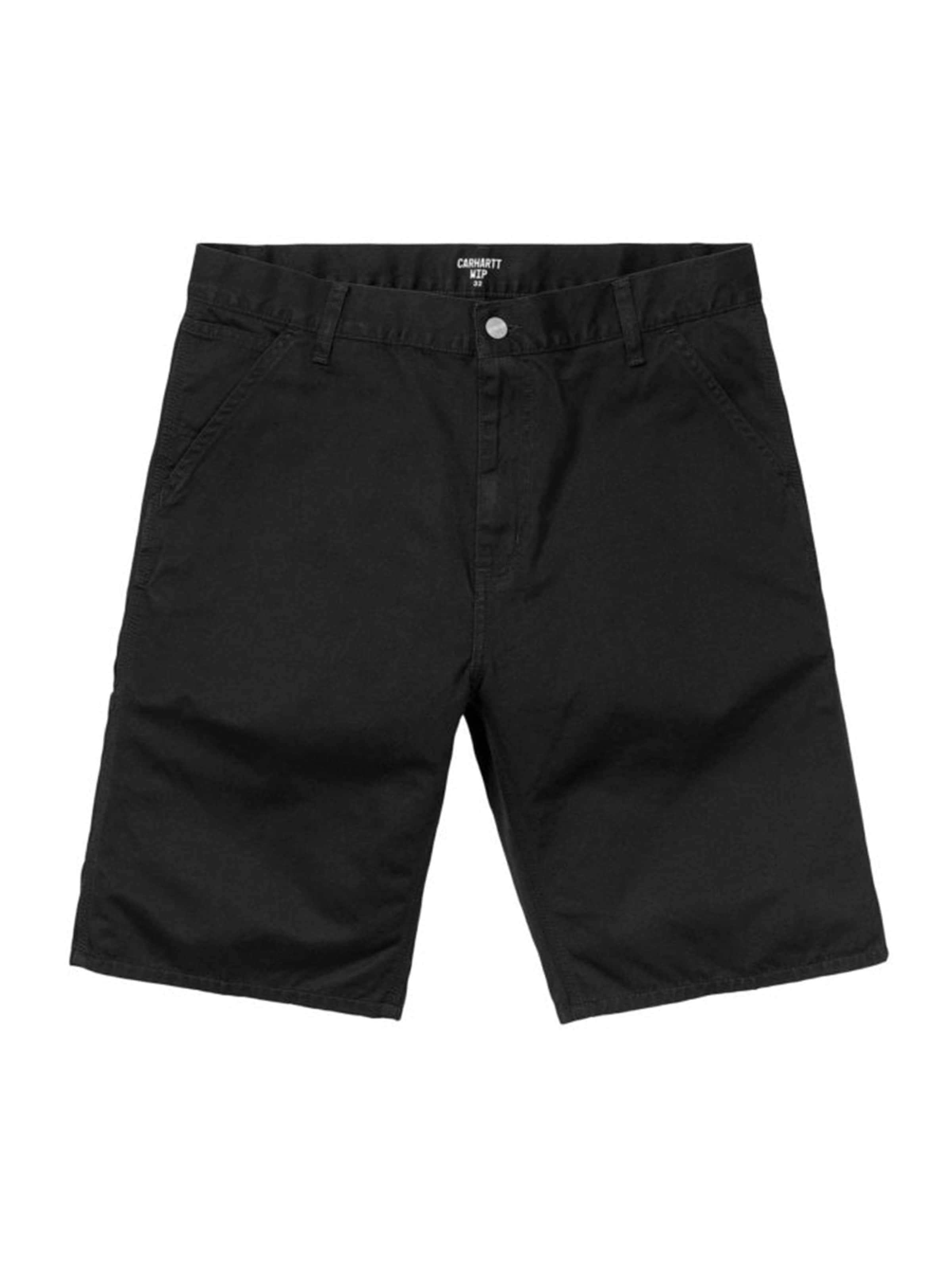 Carhartt WIP Baggy Jeans 'RUCK SINGLE KNEE' in Zwart: voorkant