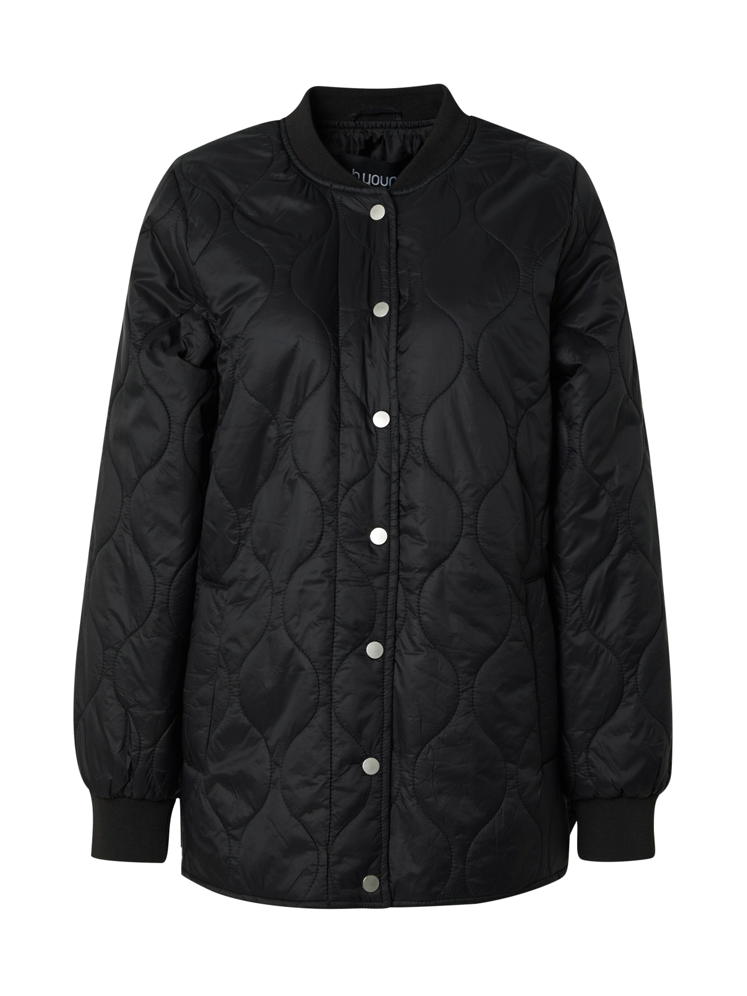 b.young Jacke 'Berta' in Schwarz: Vorderseite
