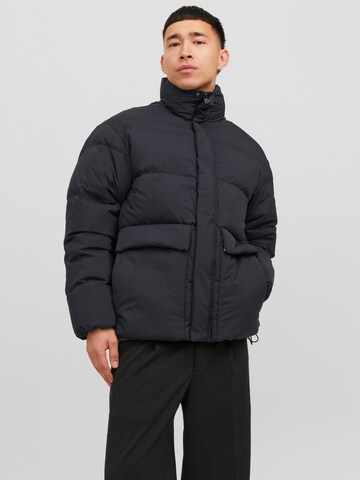 JACK & JONES Winter Jacket 'JEFFERSON' in Black: front