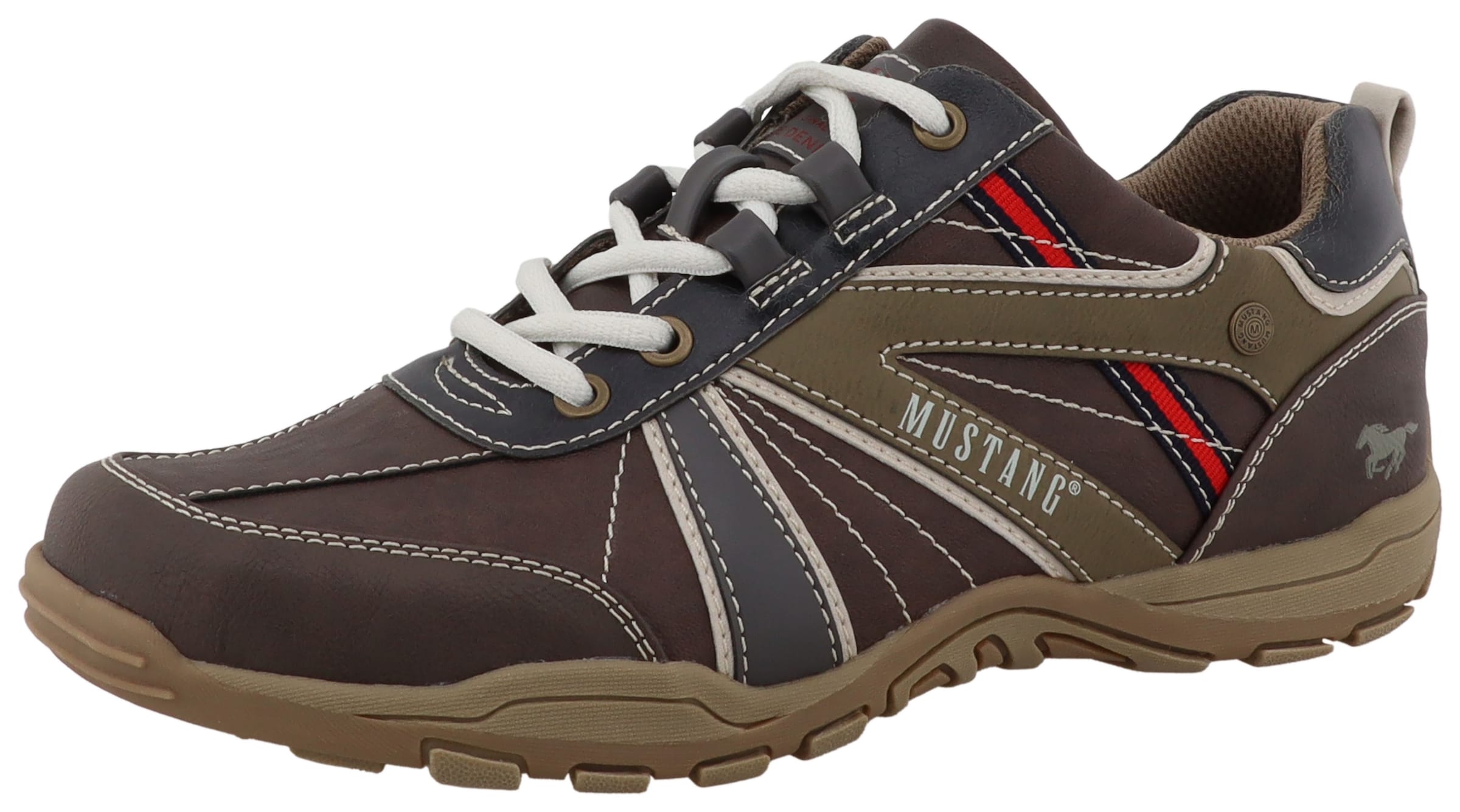 MUSTANG Sneakers in Brown: front