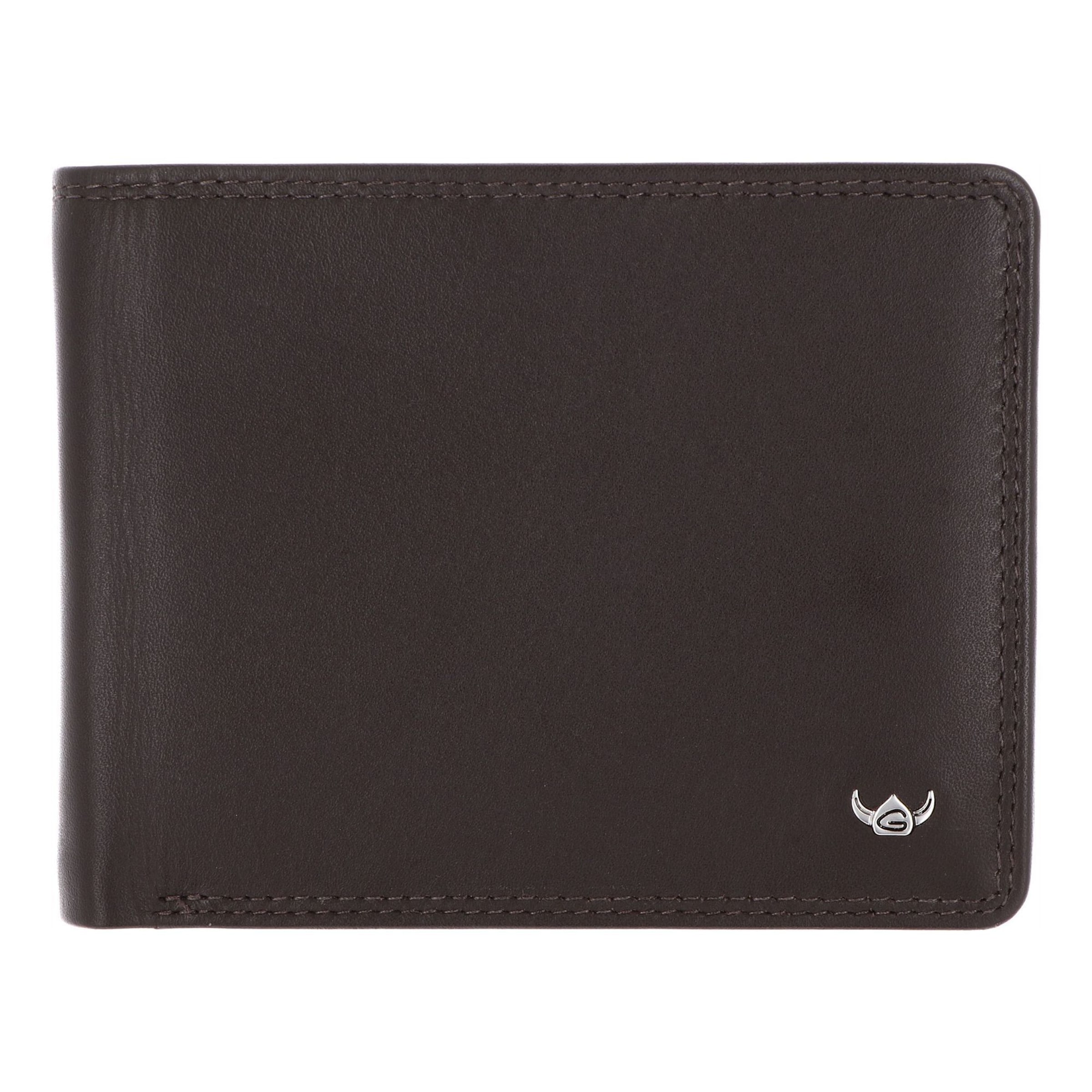 Porte-monnaies 'Polo ' GOLDEN HEAD en marron : devant