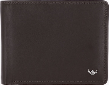 Porte-monnaies 'Polo ' GOLDEN HEAD en marron : devant
