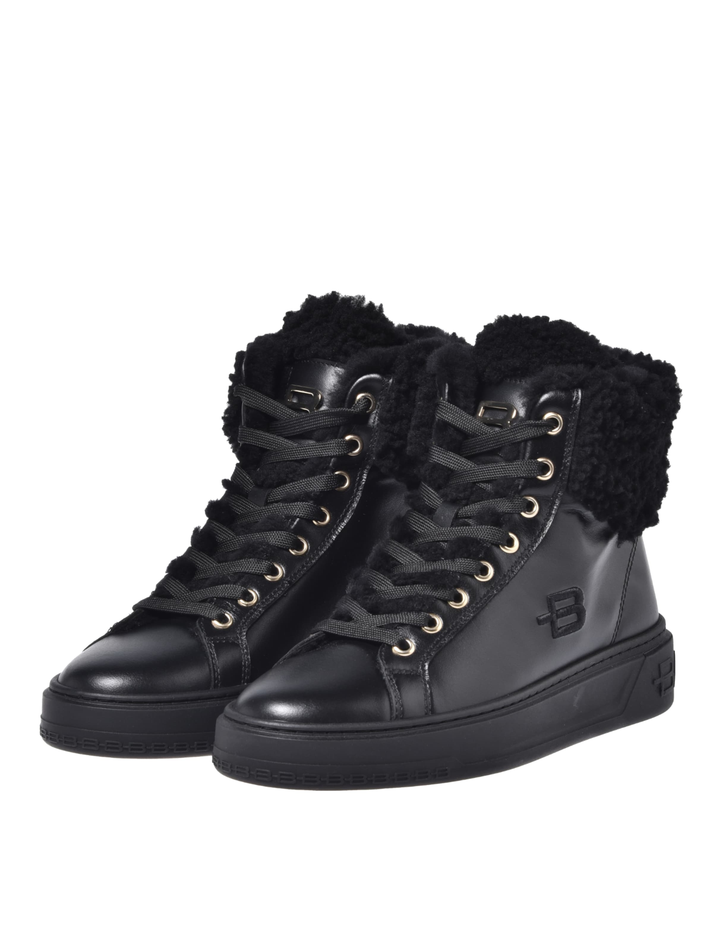 BALDININI Sneakers hoog in Zwart