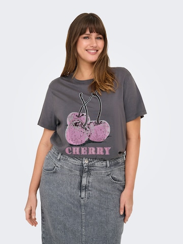 T-shirt 'CARMIKO' ONLY Carmakoma en gris : devant