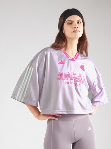 Maglia funzionale 'Tiro' di ADIDAS SPORTSWEAR in lilla: frontale