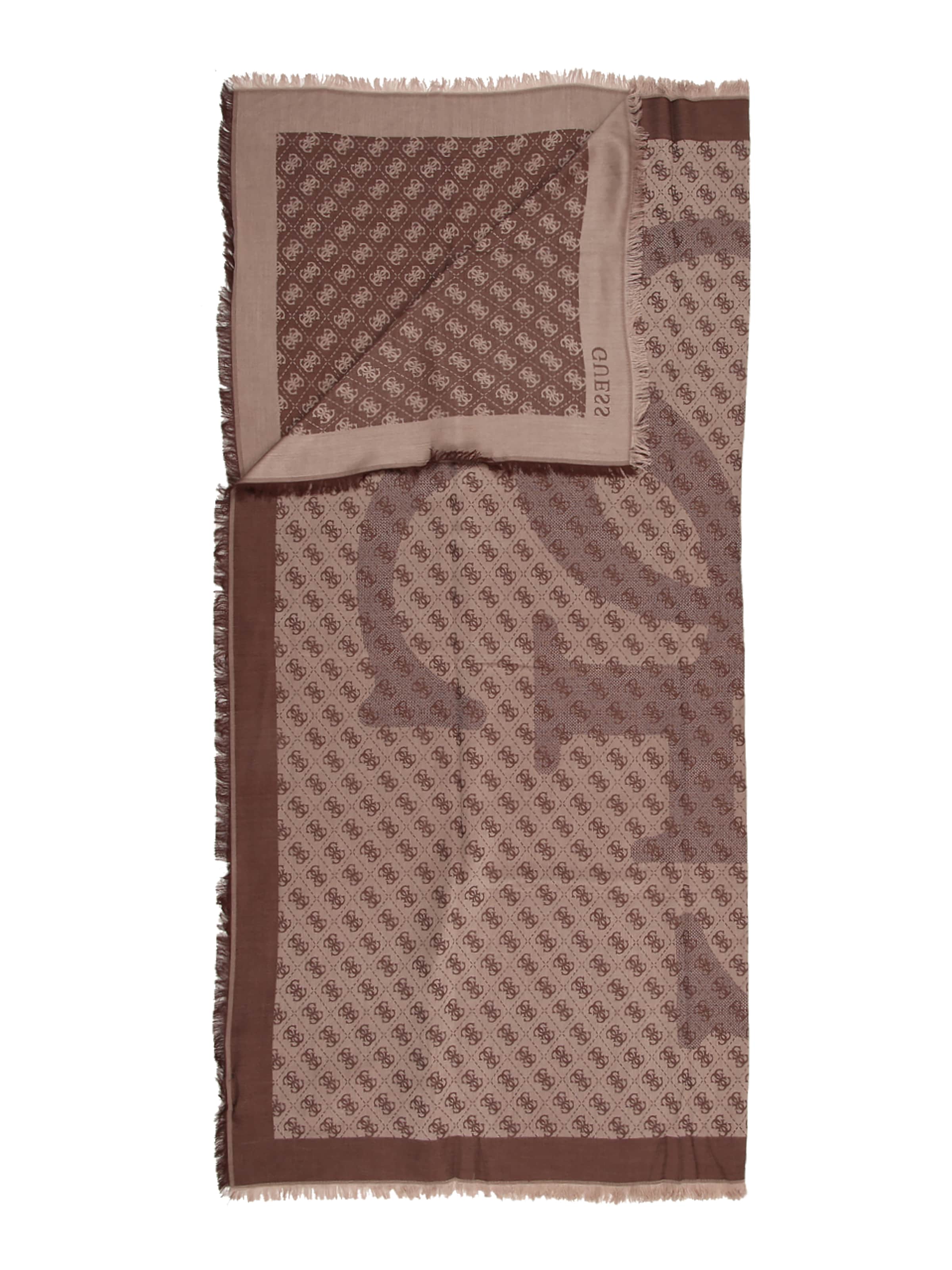 GUESS - Lenço 'ERICA' em castanho