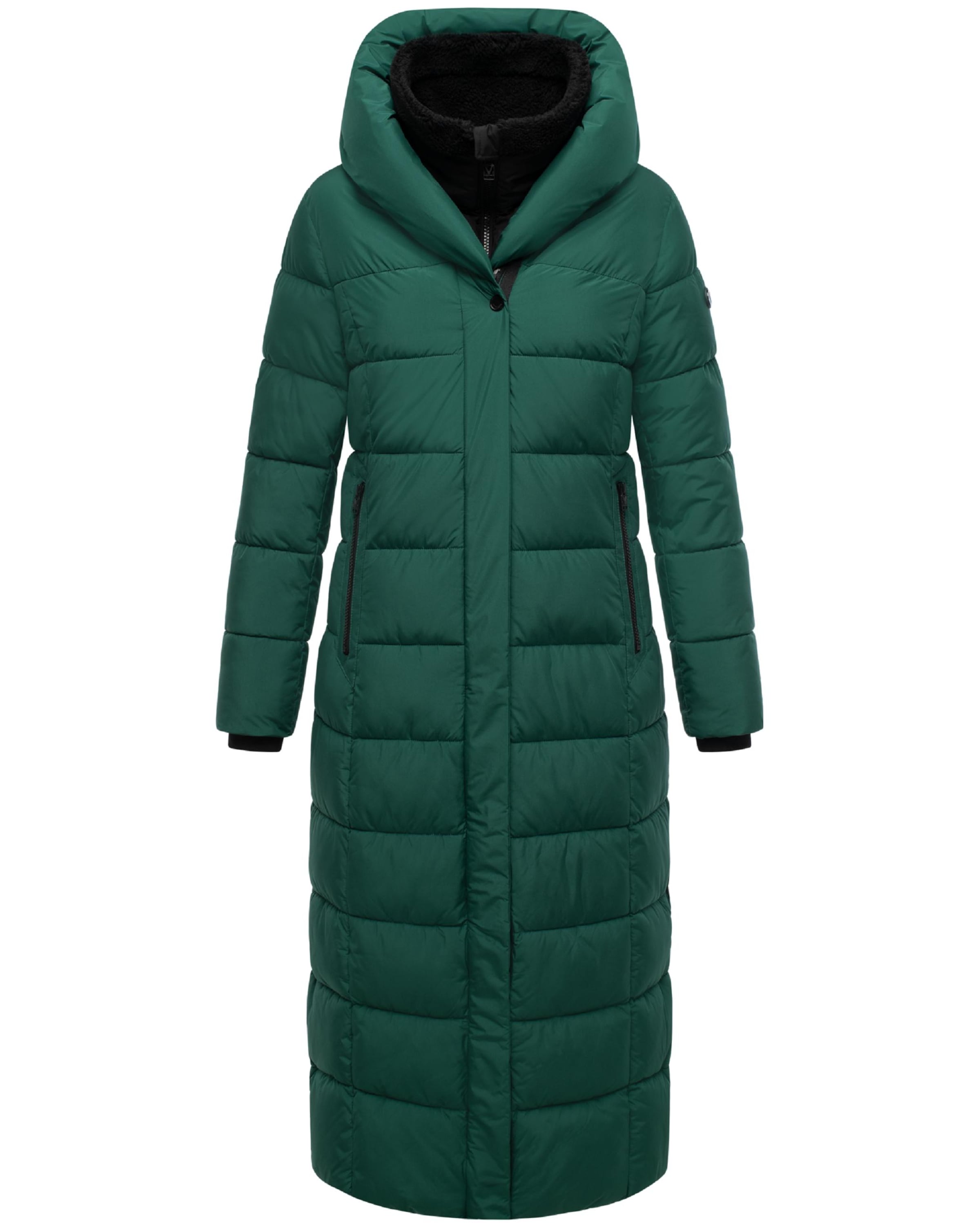 MARIKOO Χειμερινό παλτό 'Pakoraa 16' σε πράσινο: μπροστά