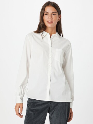 Cream Blouse 'Cracir' in Wit: voorkant