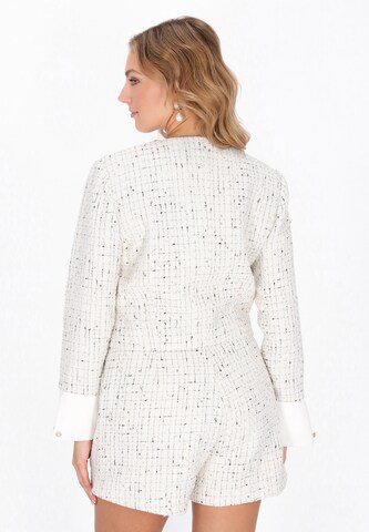 faina Blazer in White
