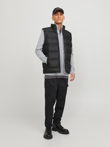 JACK & JONES Sweatvest 'Epaulos' in Grijs