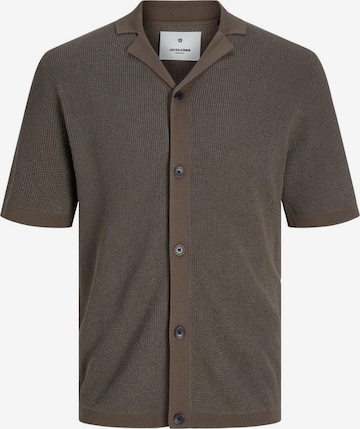 JACK & JONES Regular fit Shirt in Brown: front