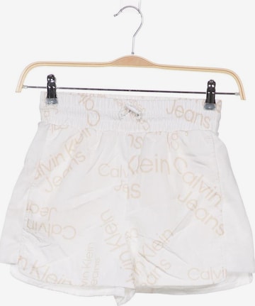 Calvin Klein Jeans Shorts XS in Weiß: predná strana