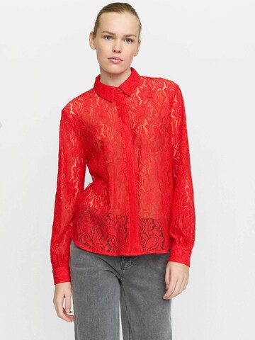 Camicia da donna 'Dion' di Soft Rebels in rosso: frontale