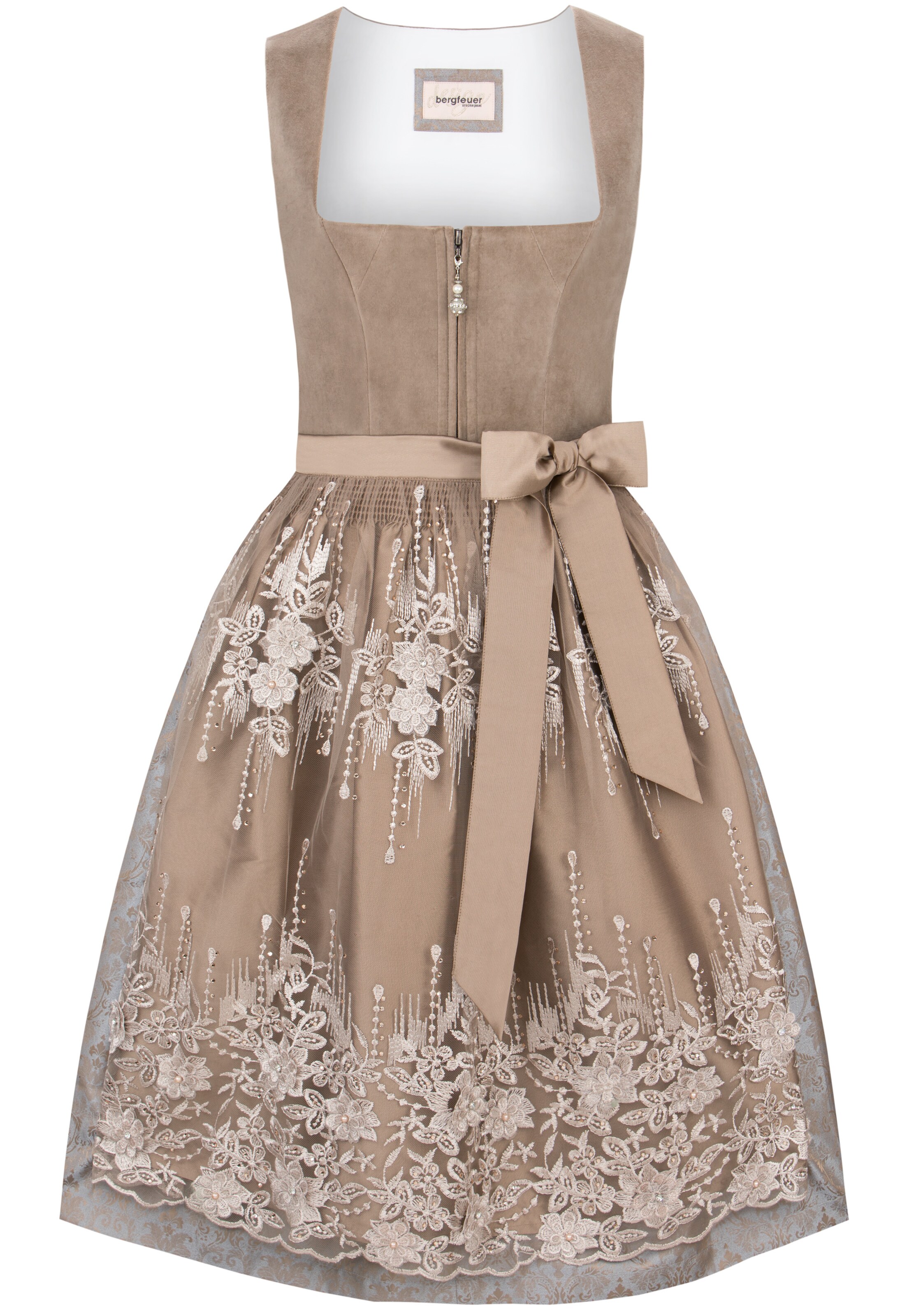 STOCKERPOINT Dirndl 'Sarah' in Bruin: voorkant