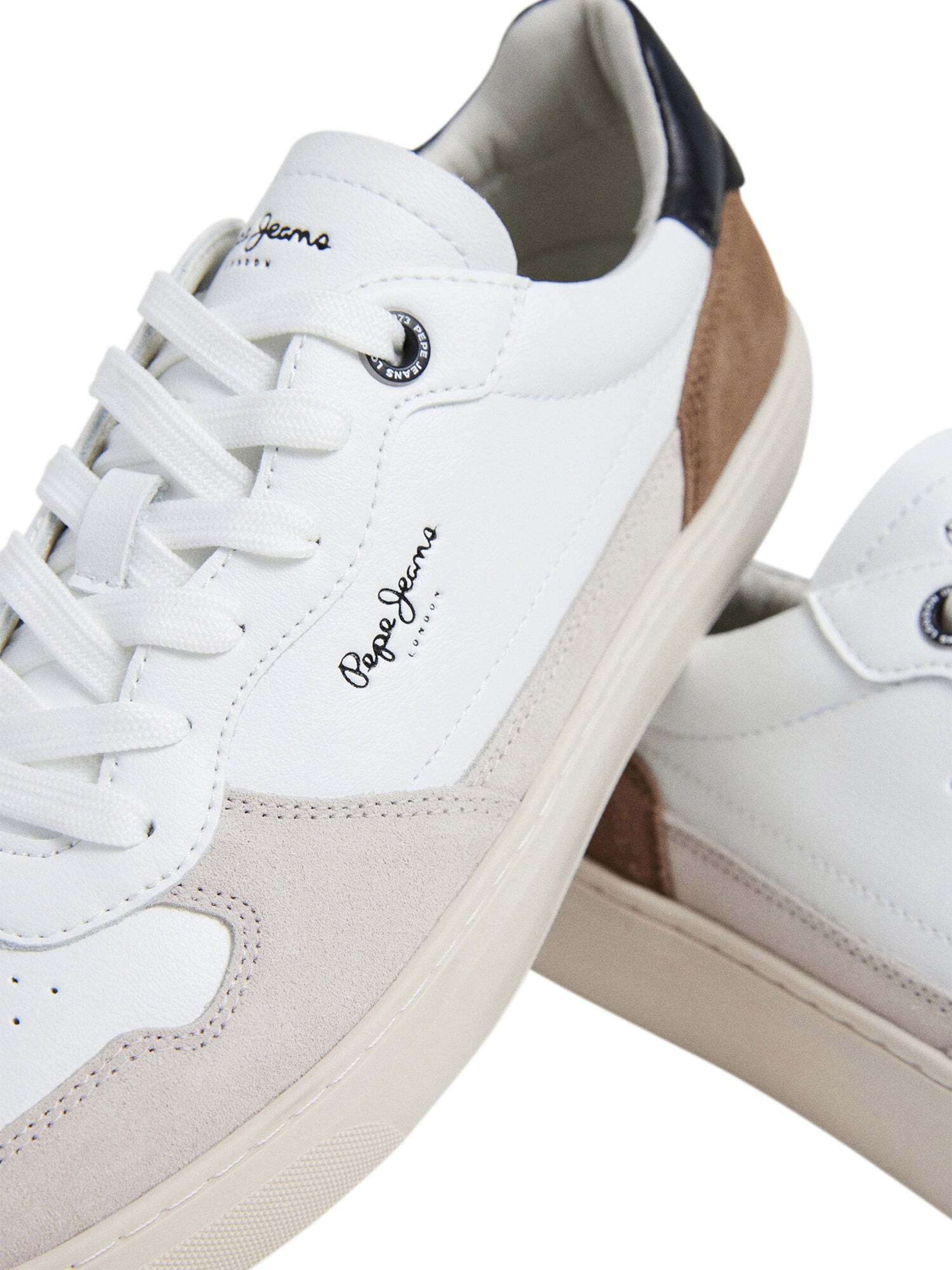 Pepe Jeans - Sapatilhas baixas 'CAMDEN' em branco