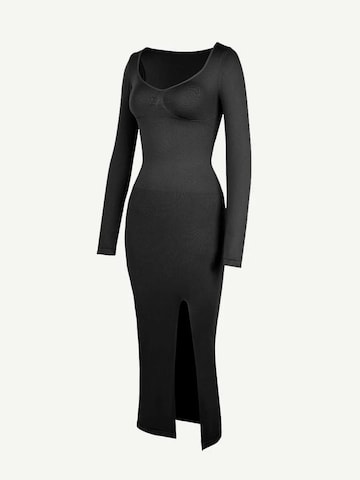 FÉMINITÉ Fatale Kleid 'ELENA' in Schwarz: Vorderseite