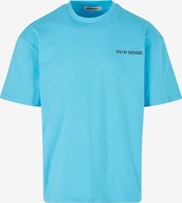 T-Shirt 9N1M SENSE en bleu : devant