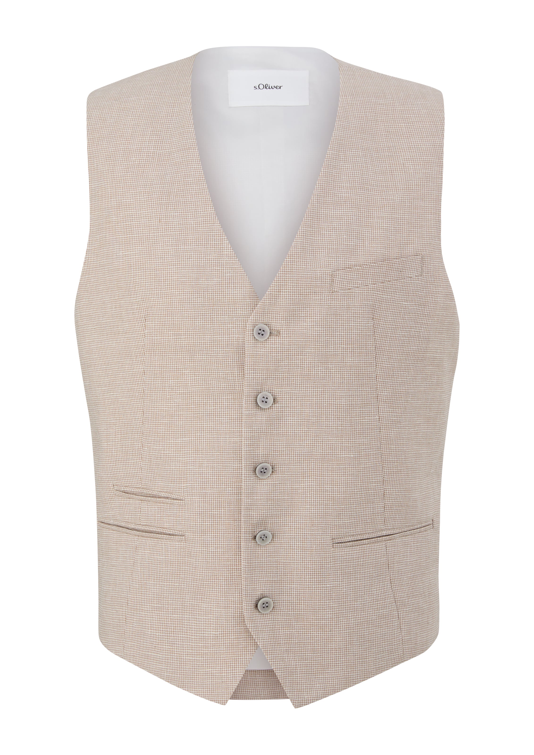 s.Oliver BLACK LABEL Gilet in Beige: voorkant