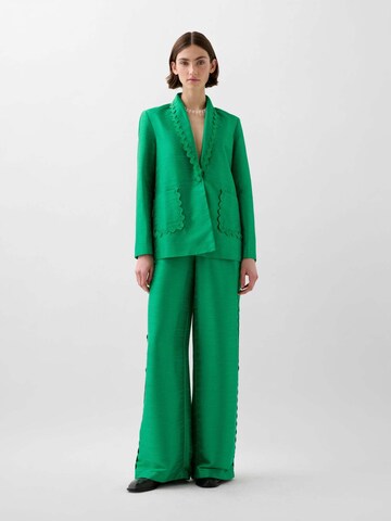 Wide Leg Pantalon Scalpers en vert