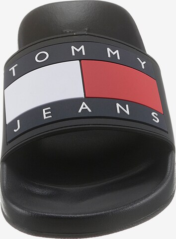 melns Tommy Jeans Ādas čības