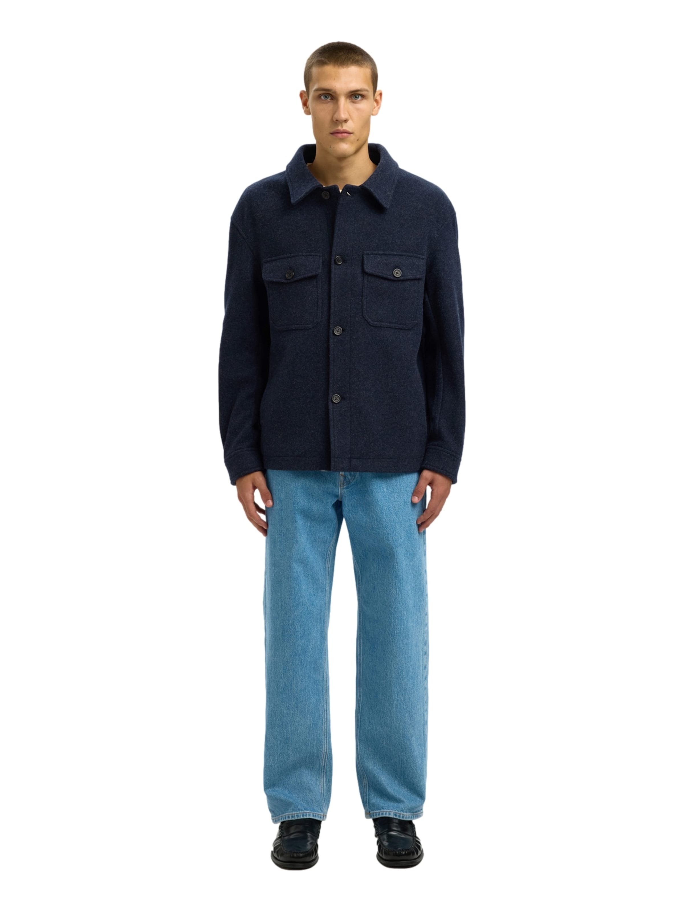 SELECTED Демисезонная куртка 'SLHMitch' в Синий