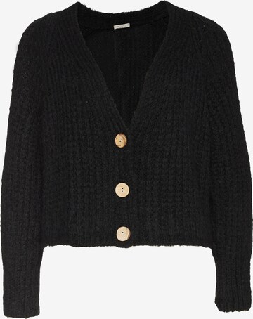 Decay Knit Cardigan in Black: front