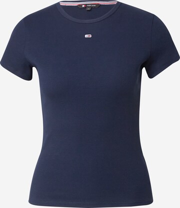 Tommy Jeans Shirt 'ESSENTIAL' in Blauw: voorkant