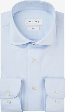 Coupe slim Chemise 'Sky Blue' Profuomo en bleu : devant