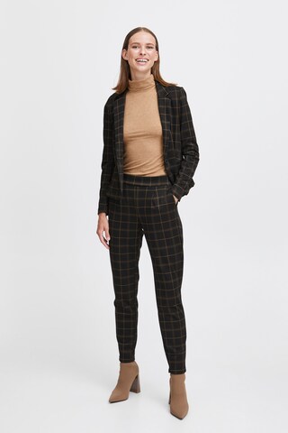 b.young Regular Pleat-Front Pants 'Mravna' in Brown