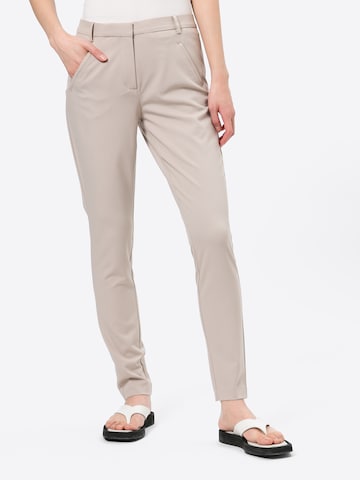 Coupe slim Pantalon chino 'Angelie Pure' FIVEUNITS en beige : devant