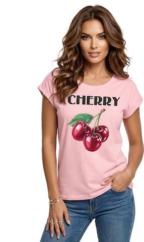 MAKAYA Shirt 'Cherry' in Pink: Vorderseite