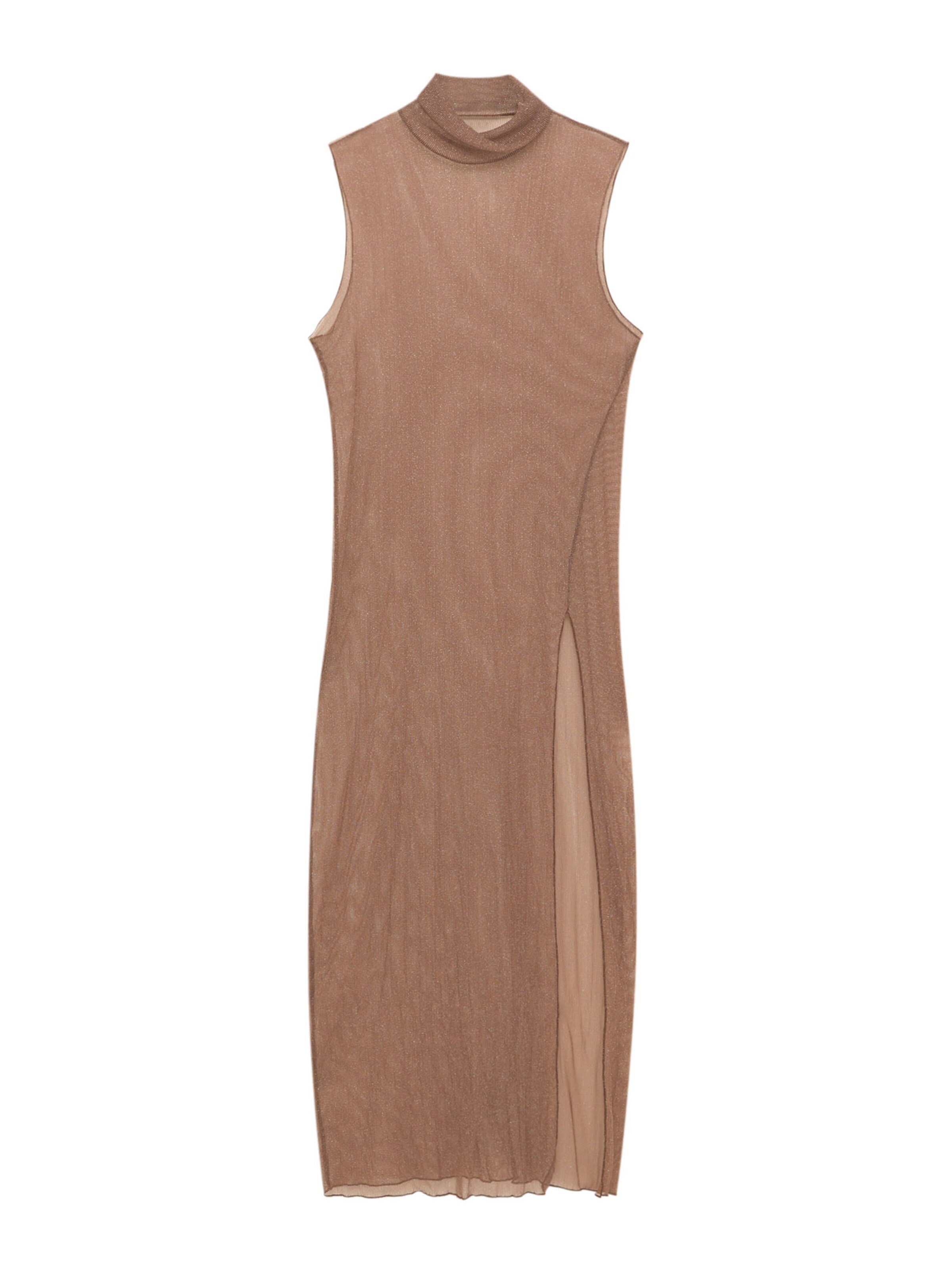 Pull&Bear Kleid in Beige: Vorderseite