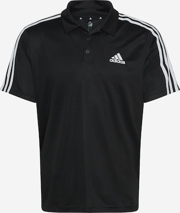 ADIDAS SPORTSWEAR Функционална тениска 'Primeblue Designed To Move 3-Stripes' в черно: отпред