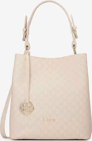 Kazar Handbag in Beige: front