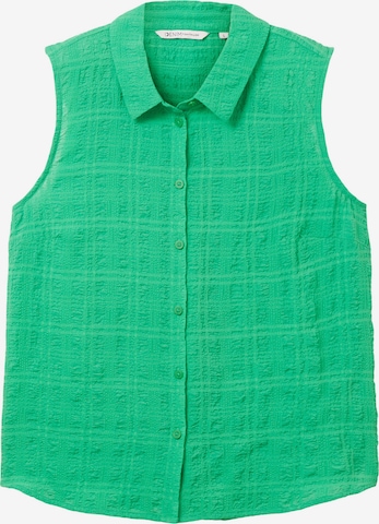 TOM TAILOR DENIM Bluzka w kolorze zielony: przód